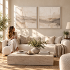 Quiet Terrain I & II framed canvas wall art by CNVS Art Studio – view 4