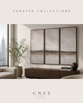 Serene Horizon I | Contemporary Triptych Canvas Wall Art