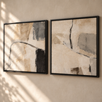 Faint Lines I & II framed canvas wall art by CNVS Art Studio – view 5