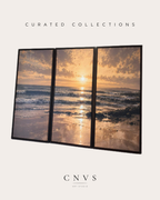 Cyprus Sunrise Triptych wall art by CNVS Art Studio – view 2