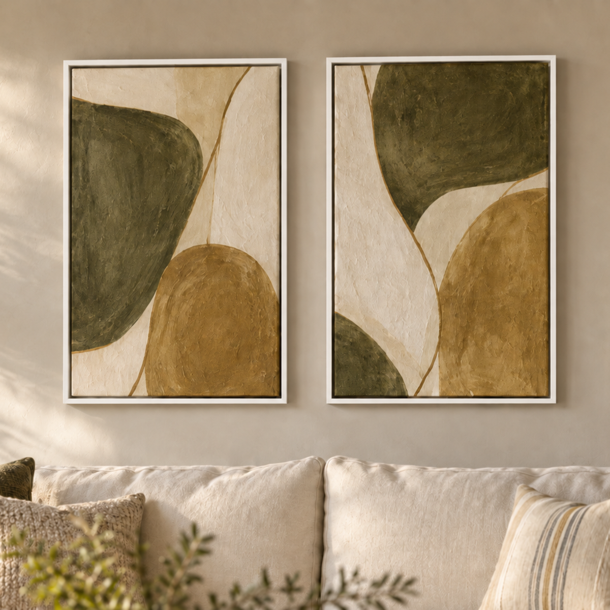 Stillness in Olive I & II