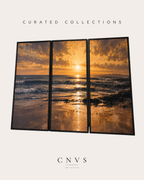 Cyprus Sunrise Triptych wall art by CNVS Art Studio – view 3