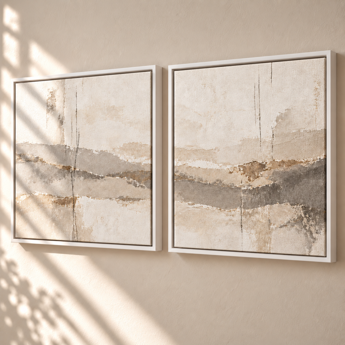 Quiet Terrain I & II framed canvas wall art by CNVS Art Studio – view 3