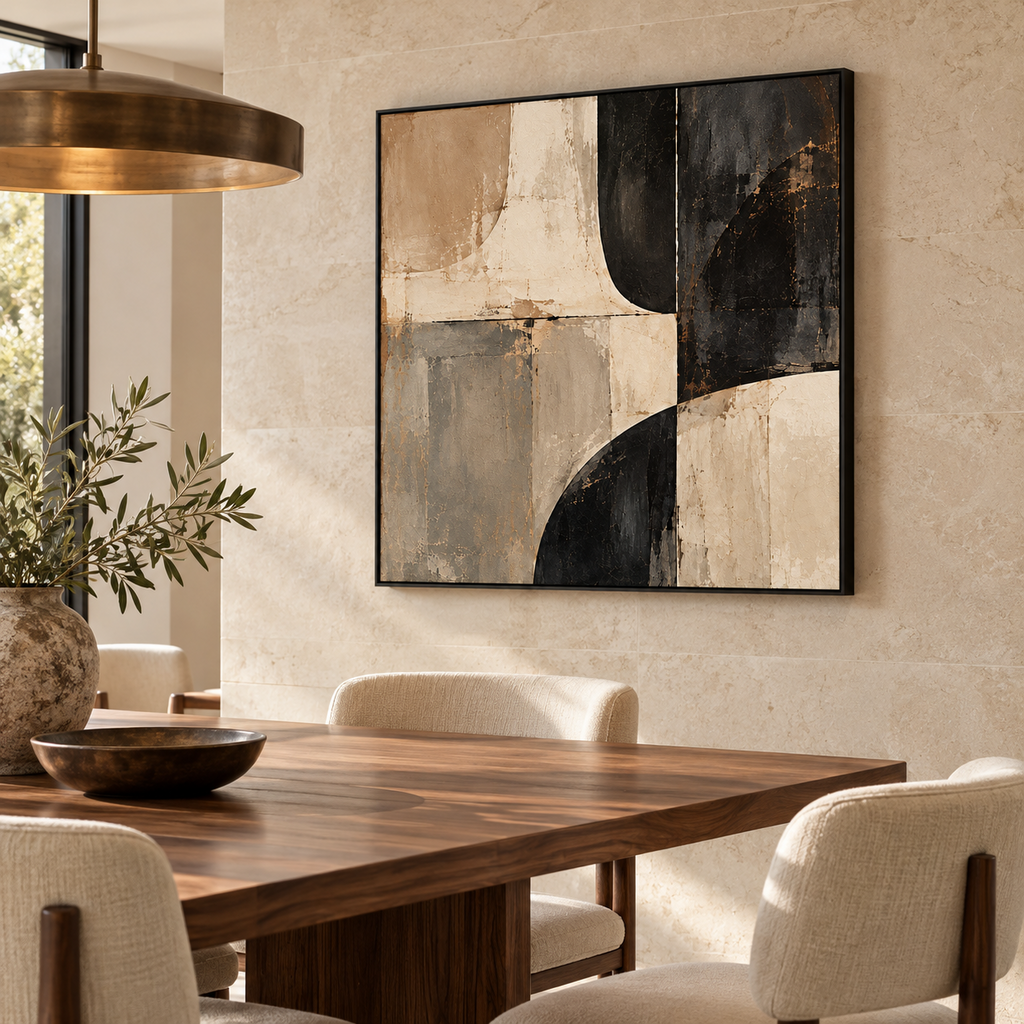Arc & Stone framed abstract canvas - image 2