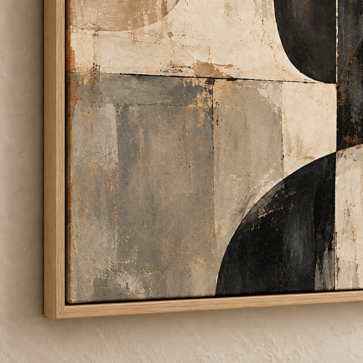 Arc & Stone framed abstract canvas - image 5