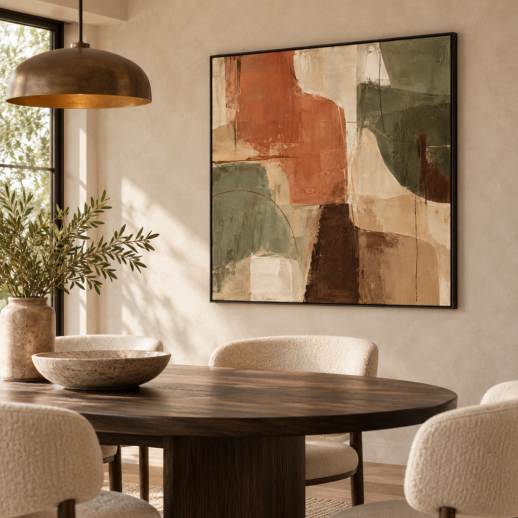Clay & Sage black floating frame