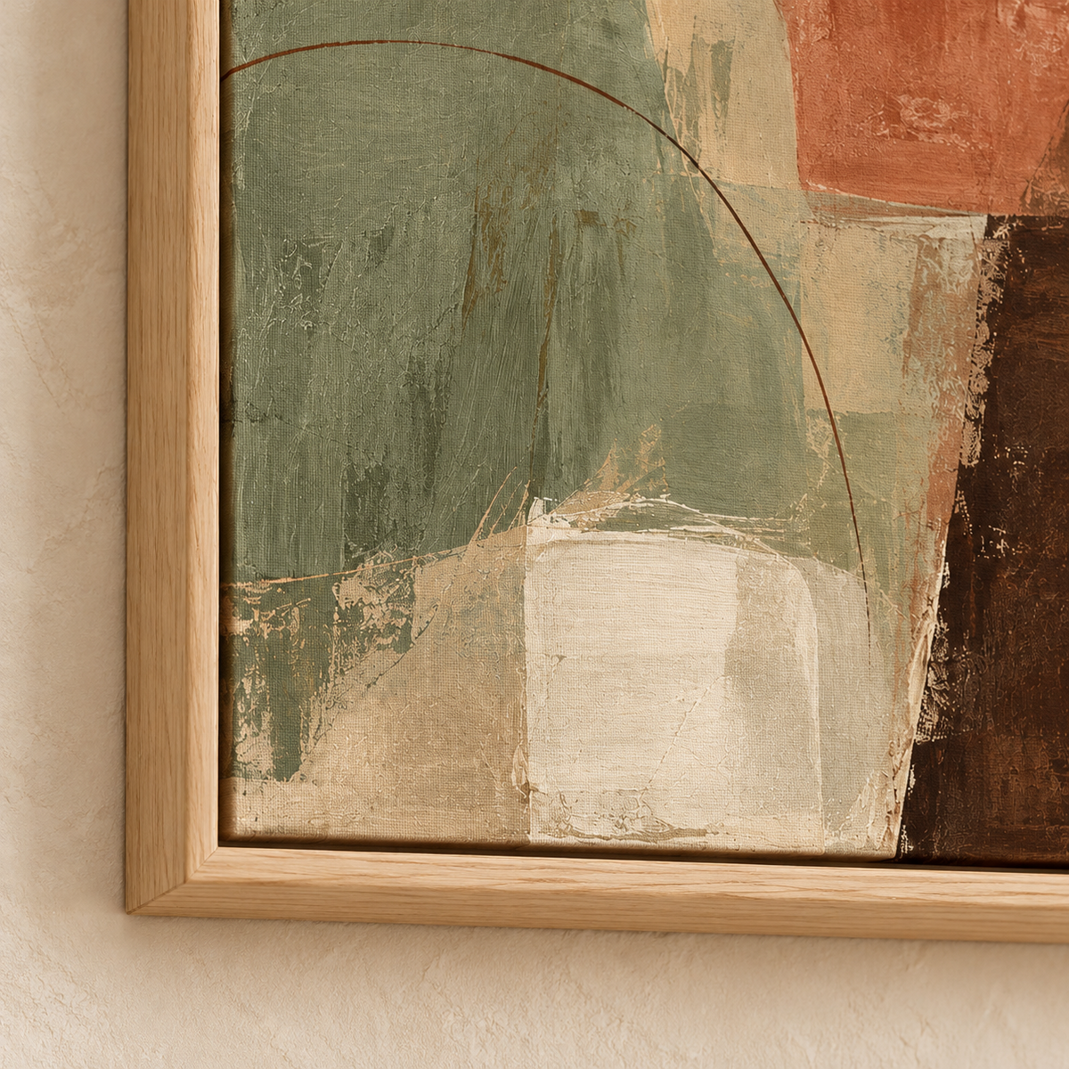 Clay & Sage canvas texture close-up