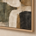 Earthen Rhythm framed abstract canvas - image 5