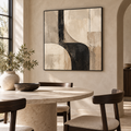 Stone & Shadow abstract framed canvas - 5