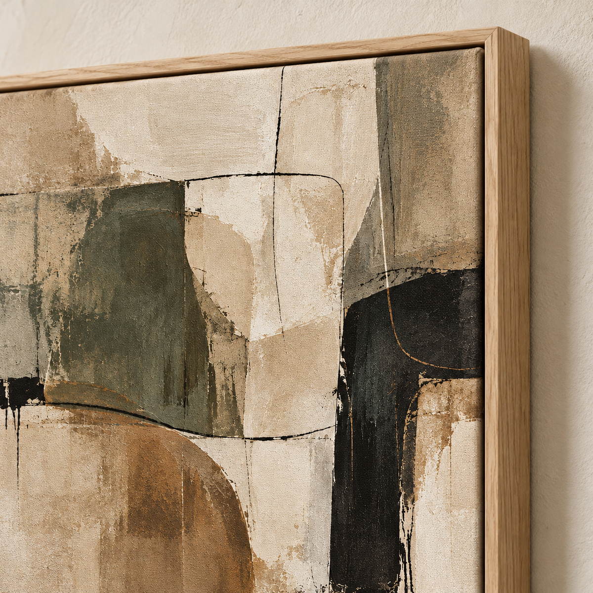 Terra Form framed abstract canvas - image 5