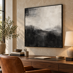 Veiled Horizon framed abstract canvas - image 2