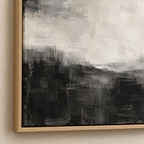 Veiled Horizon framed abstract canvas - image 5